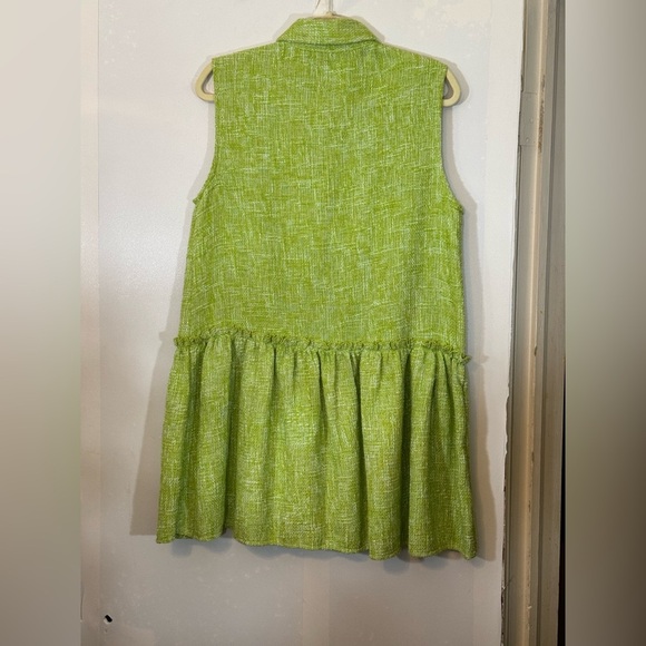 Zara Green Tweed Mini Dress - Picture 14 of 15
